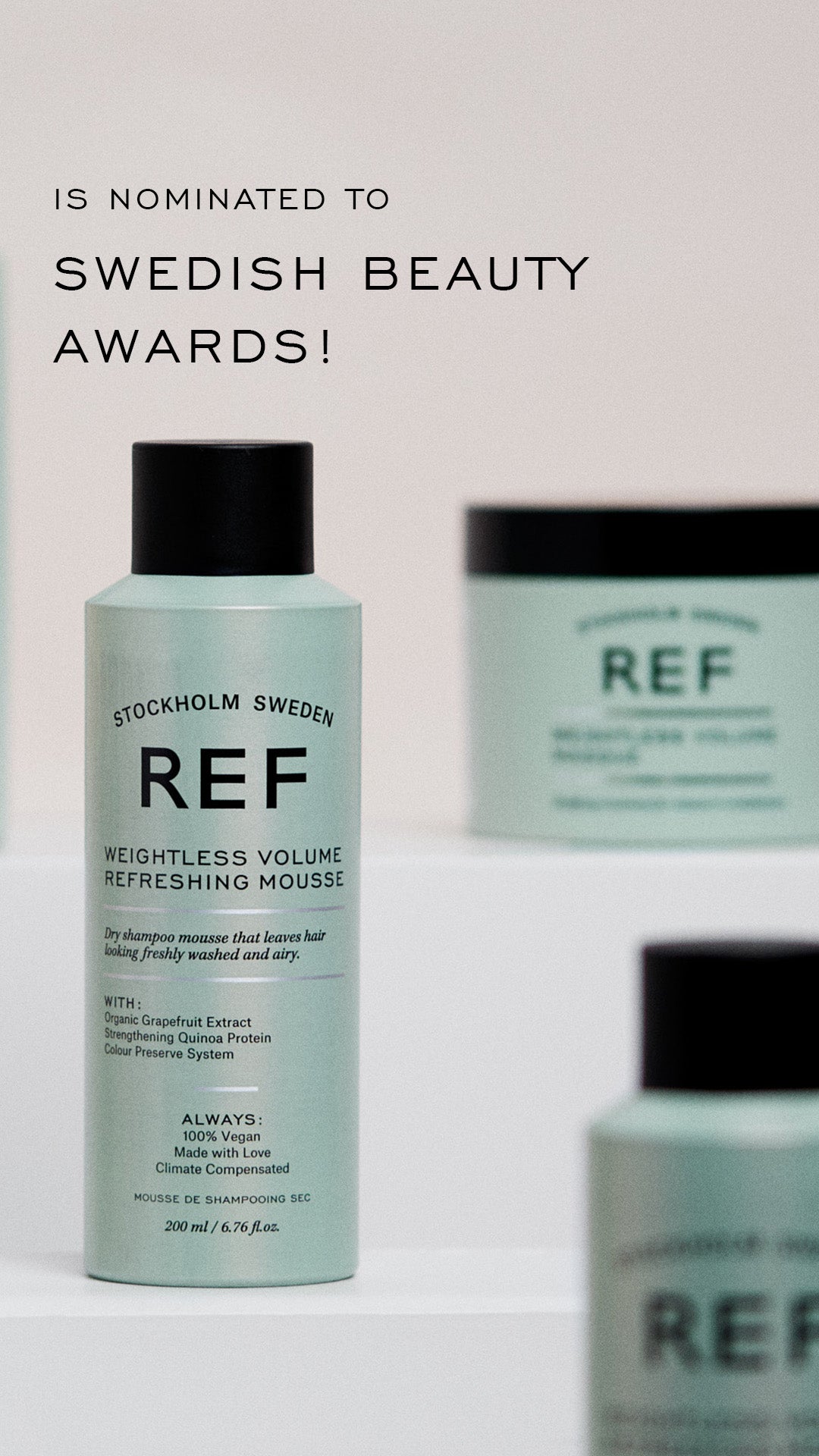 REF Weightless Volume Refreshing Mousse