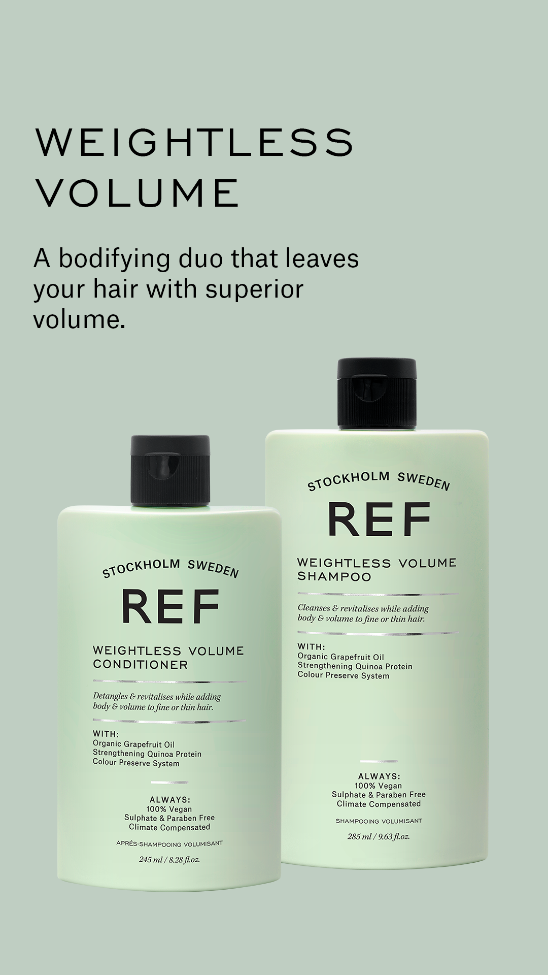 REF Weightless Volume Shampoo