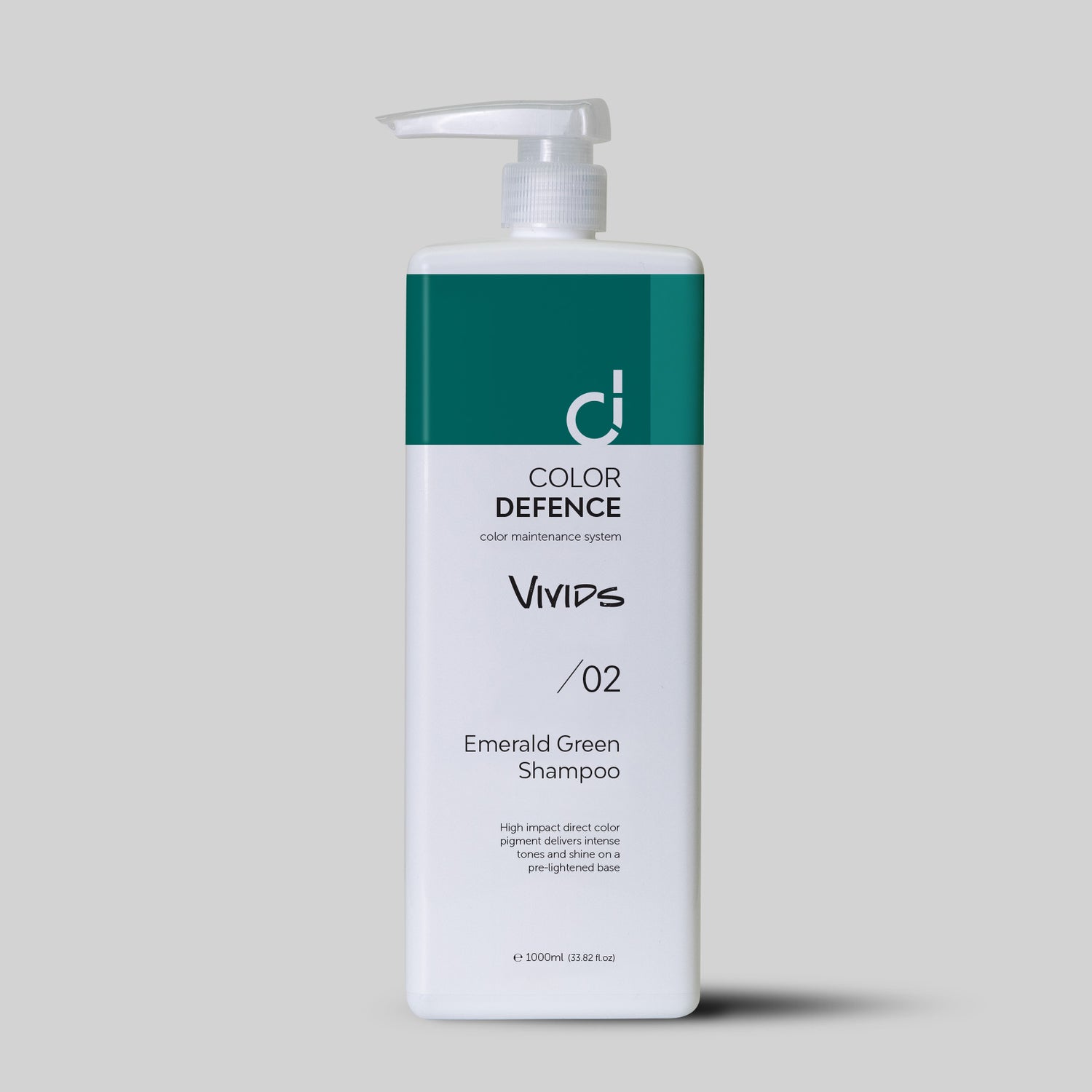 Color Defence Vivids Emerald Green Shampoo. Vivids seven intense color depositing shampoos can be used alone mixed or diluted. Create a unique high intensity tone. Also use to intensify Color Defence classic range. Prevents color fade, loss of tone &amp; enhances shine. 100% vegan &amp; Sulphate free. Quick, easy &amp; accurate.1234
