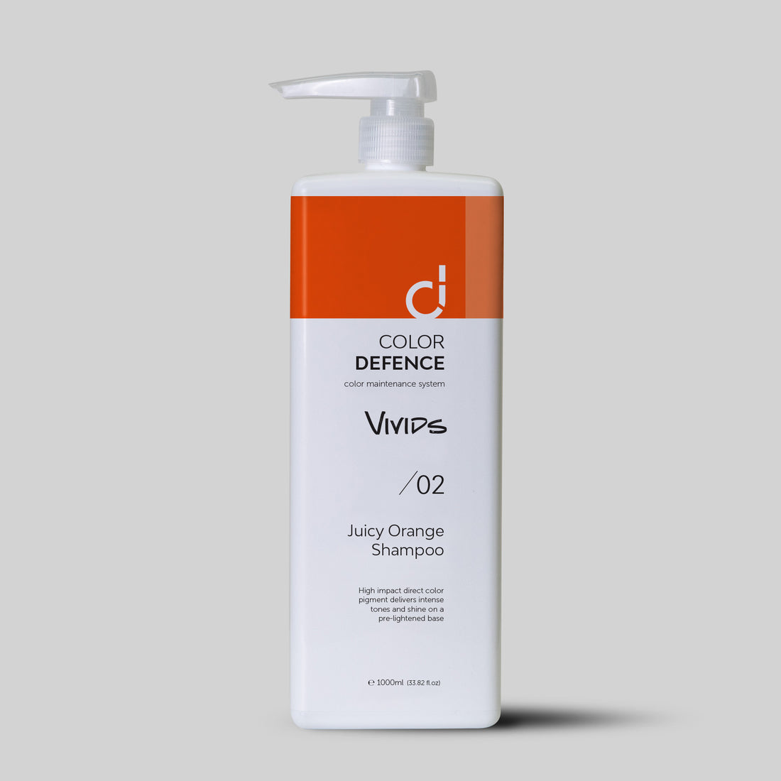 Color Defence Vivids Juicy Orange Shampoo. Vivids seven intense color depositing shampoos can be used alone mixed or diluted. Create a unique high intensity tone. Also use to intensify Color Defence classic range. Prevents color fade, loss of tone & enhances shine. 100% vegan & Sulphate free. Quick, easy & accurate.1234