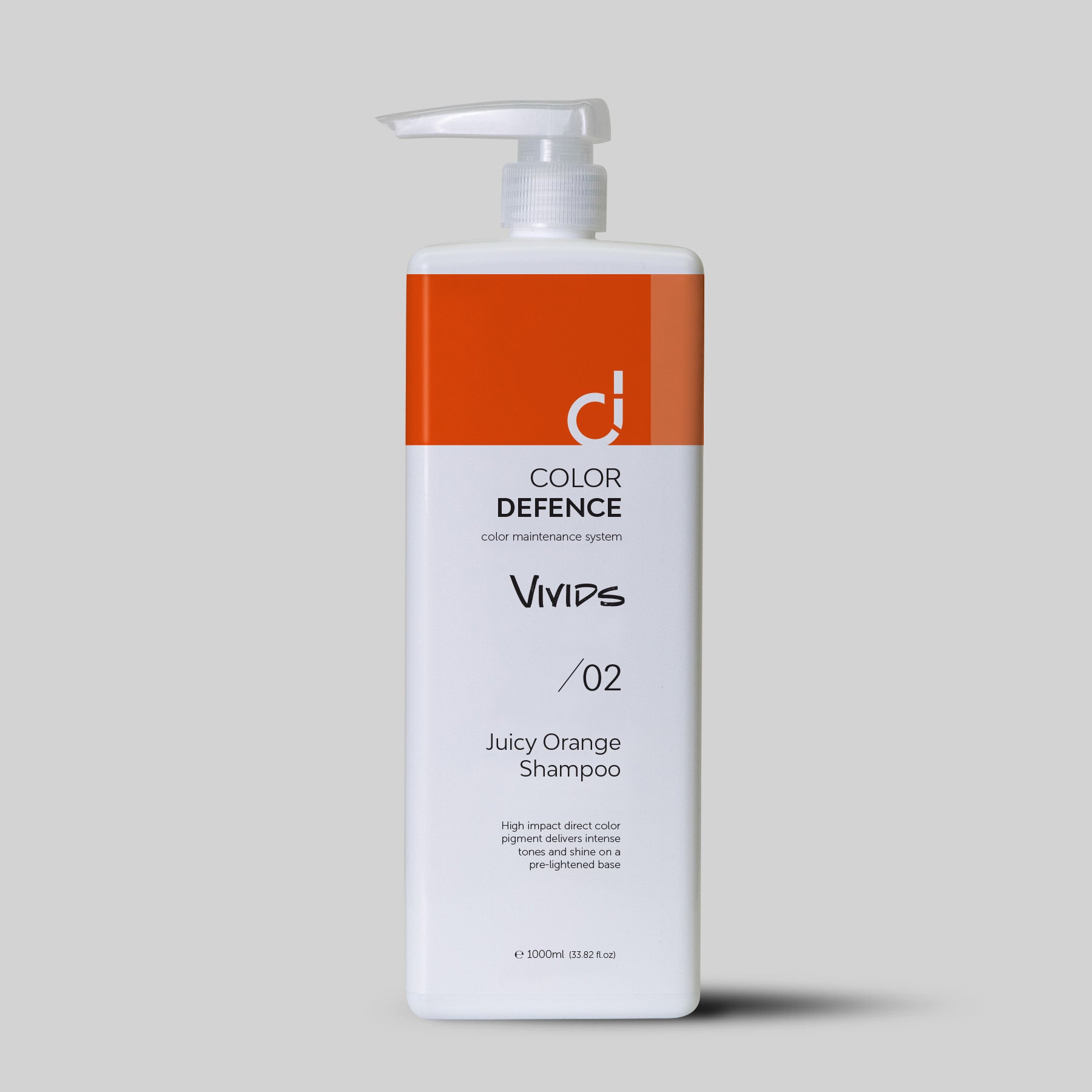 Color Defence Vivids Juicy Orange Shampoo. Vivids seven intense color depositing shampoos can be used alone mixed or diluted. Create a unique high intensity tone. Also use to intensify Color Defence classic range. Prevents color fade, loss of tone &amp; enhances shine. 100% vegan &amp; Sulphate free. Quick, easy &amp; accurate.1234