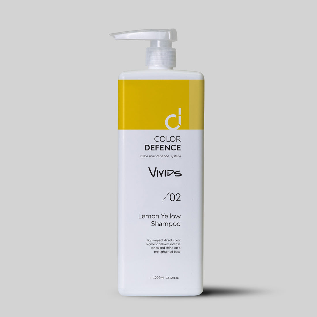 Color Defence Vivids Lemon Yellow Shampoo. Vivids seven intense color depositing shampoos can be used alone mixed or diluted. Create a unique high intensity tone. Also use to intensify Color Defence classic range. Prevents color fade, loss of tone &amp; enhances shine. 100% vegan &amp; Sulphate free. Quick, easy &amp; accurate.1234