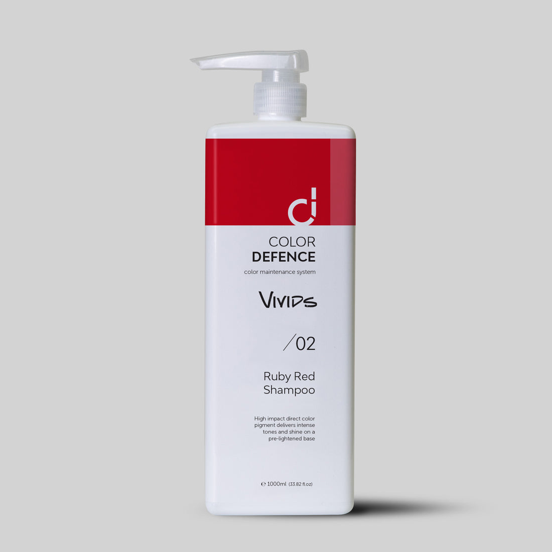 Color Defence Vivids Ruby Red Shampoo. Vivids seven intense color depositing shampoos can be used alone mixed or diluted. Create a unique high intensity tone. Also use to intensify Color Defence classic range. Prevents color fade, loss of tone &amp; enhances shine. 100% vegan &amp; Sulphate free. Quick, easy &amp; accurate.1234