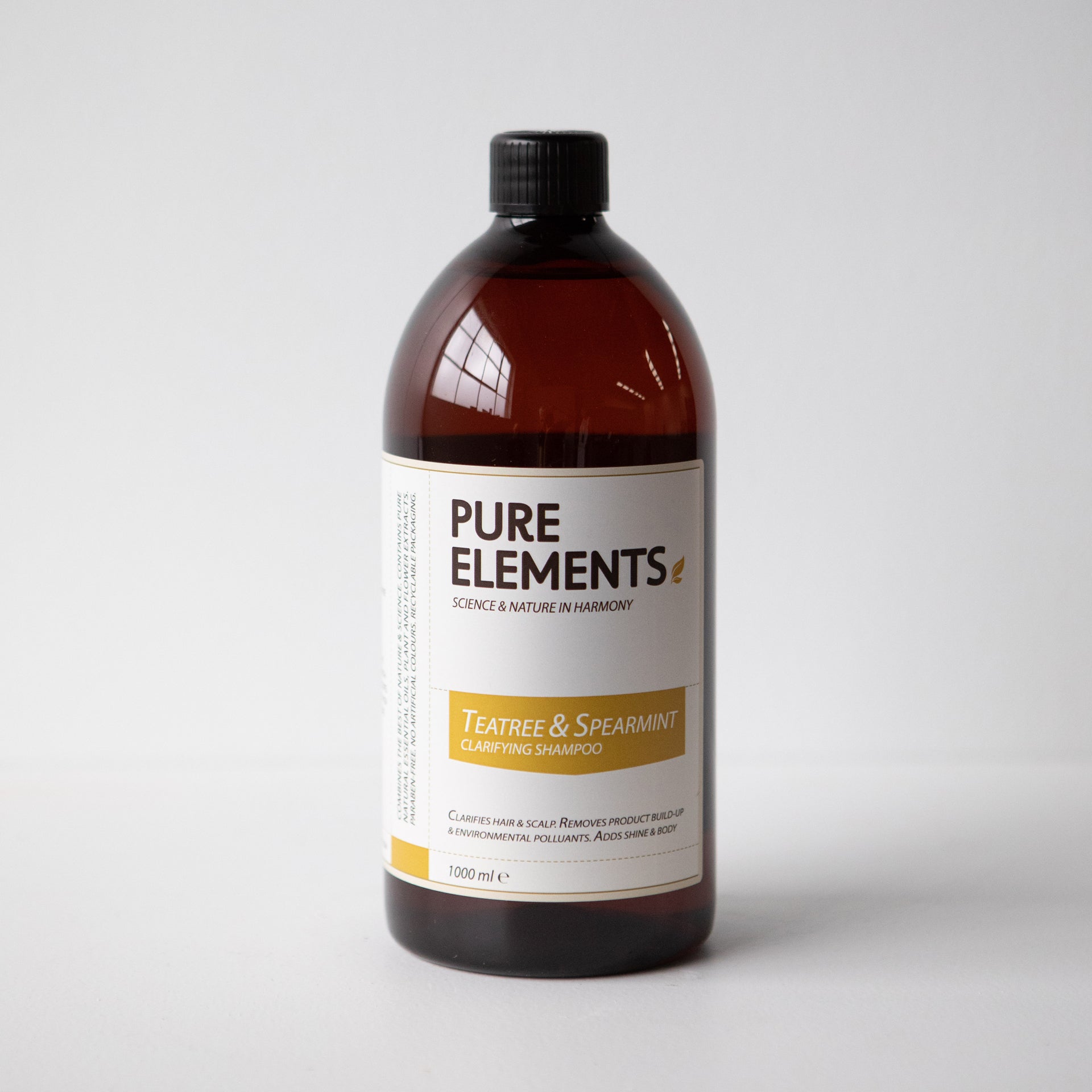 Clarifies the scalp, removing product build-up &amp; environmental pollutants. Adds body - shine. 100% pure essential oils of Tea Tree - Spearmint provide antioxidant properties - calm, soothe - stimulate the scalp. Natural extract of Birch Leaf soothes – purifies..1234