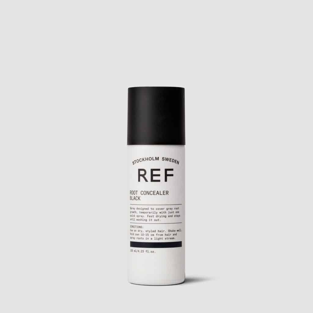 REF Root Concealer Black: A product that simply and effectively hides unwanted roots. Featuring pigments that traditionally have been used in make-up. Spray roots lightly in between colour treatments. Fast-drying formula. Remains until washed out. 100% Vegan Paraben free Sulphate free Colour preserving.1234